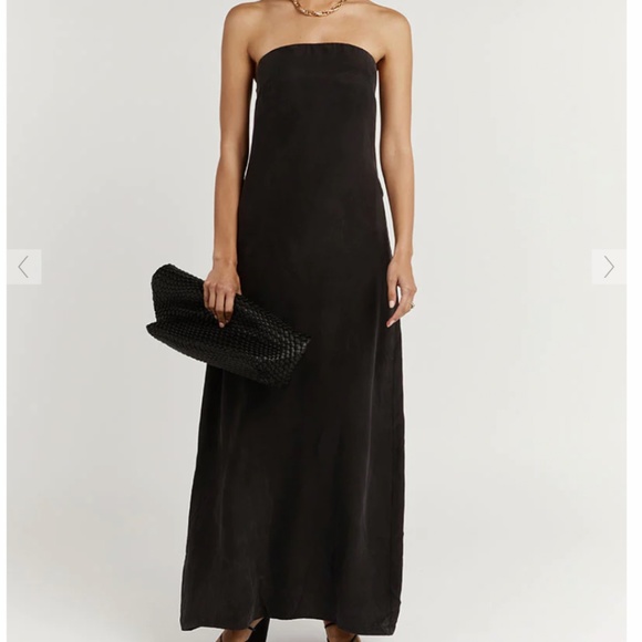 DISSH Dresses & Skirts - NWT Dissh strapless black satin maxi dress